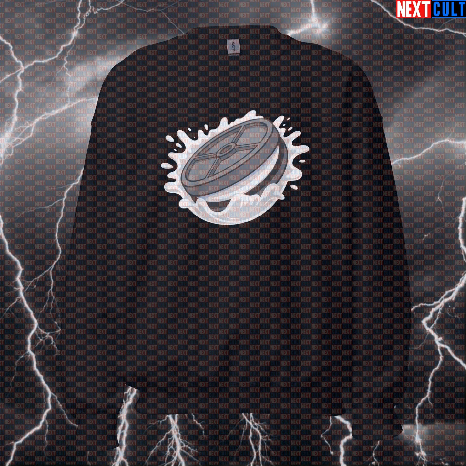 Cookie Weight Plate Funny Gym Sweatshirt - OREO Cookie Meme Jumper Pullover Pump Cover Bodybuilding Bulking Fast Food Fitness Gym Powerlifting Pump Cover Workout Next Cult Brand