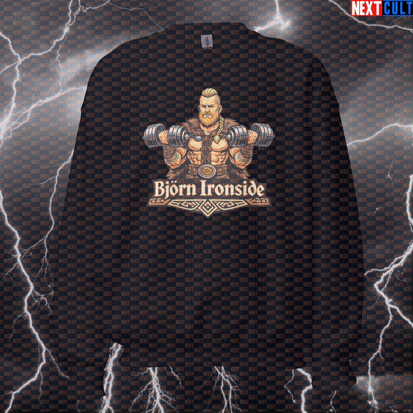 Björn Ironside Gym Legend Funny Workout Sweatshirt & Crewneck Pump Cover Sweatshirts Bodybuilding Fitness Gym Pump Cover TV Vikings Workout Next Cult Brand