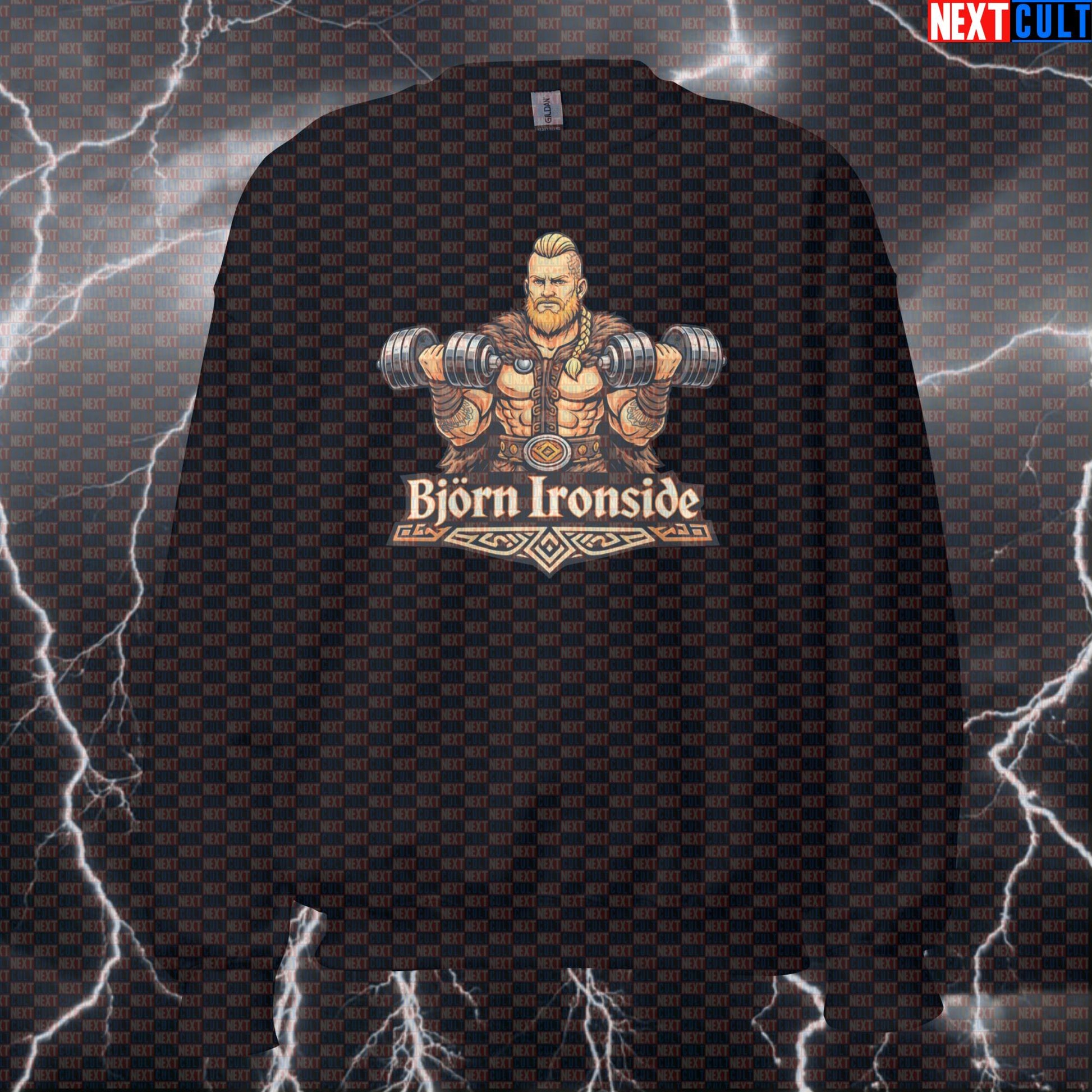 Björn Ironside Gym Legend Funny Workout Sweatshirt & Crewneck Pump Cover Sweatshirts Bodybuilding Fitness Gym Pump Cover TV Vikings Workout Next Cult Brand