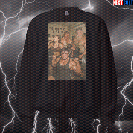 The Boy Who Lifted Gym Sweatshirt | Harry Potter Workout Jumper & Funny Pullover Sweatshirts Bodybuilding Books Films Fitness Gym Harry Potter Powerlifting Pump Cover Workout Next Cult Brand