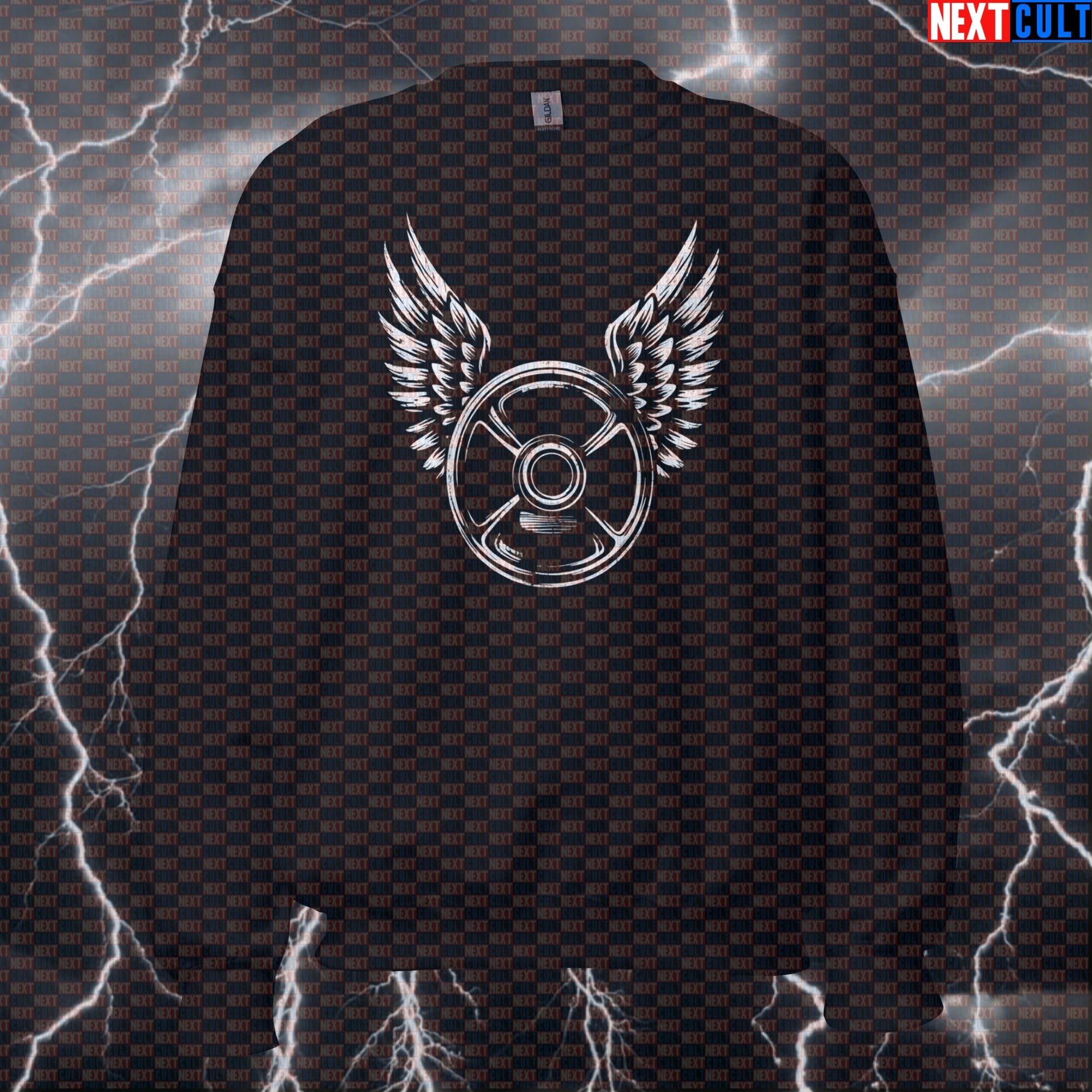 Movin Metal Funny Gym Sweatshirt - Heavy Metal Rock Music Workout Jumper Pump Cover For Lifters Sweatshirts Next Cult Brand