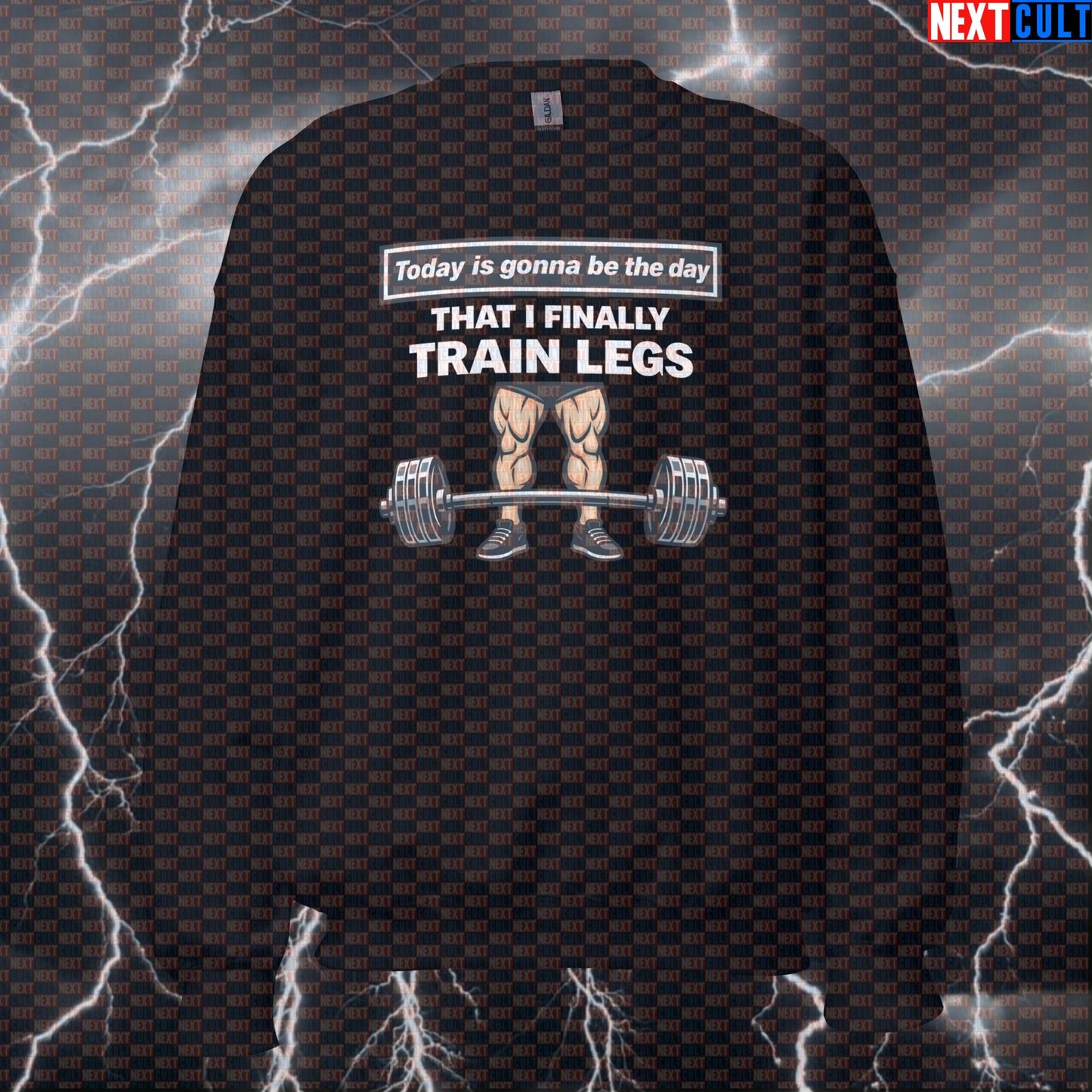 Wonderbar Leg Day Parody Funny Gym Sweatshirt | Oasis Workout Crewneck Pullover Sweatshirts Bodybuilding Fitness Gym Leg Day Oasis Powerlifting Pump Cover Rock Music Workout Next Cult Brand