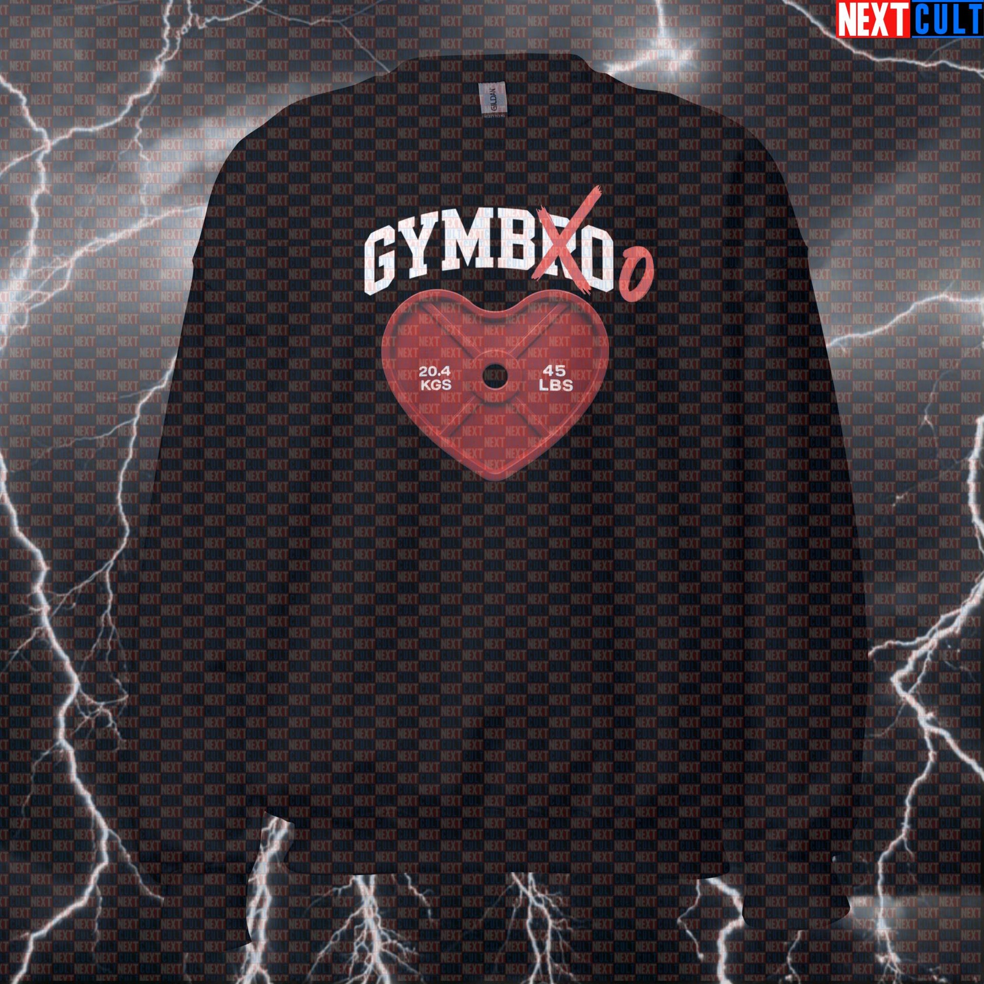 Not a Gymbro Funny Gym Sweatshirt | Will You Be My Gymboo Valentine's Workout Pullover Sweatshirts Bodybuilding Fitness Gym Powerlifting Pump Cover Valentine's Day Workout Next Cult Brand