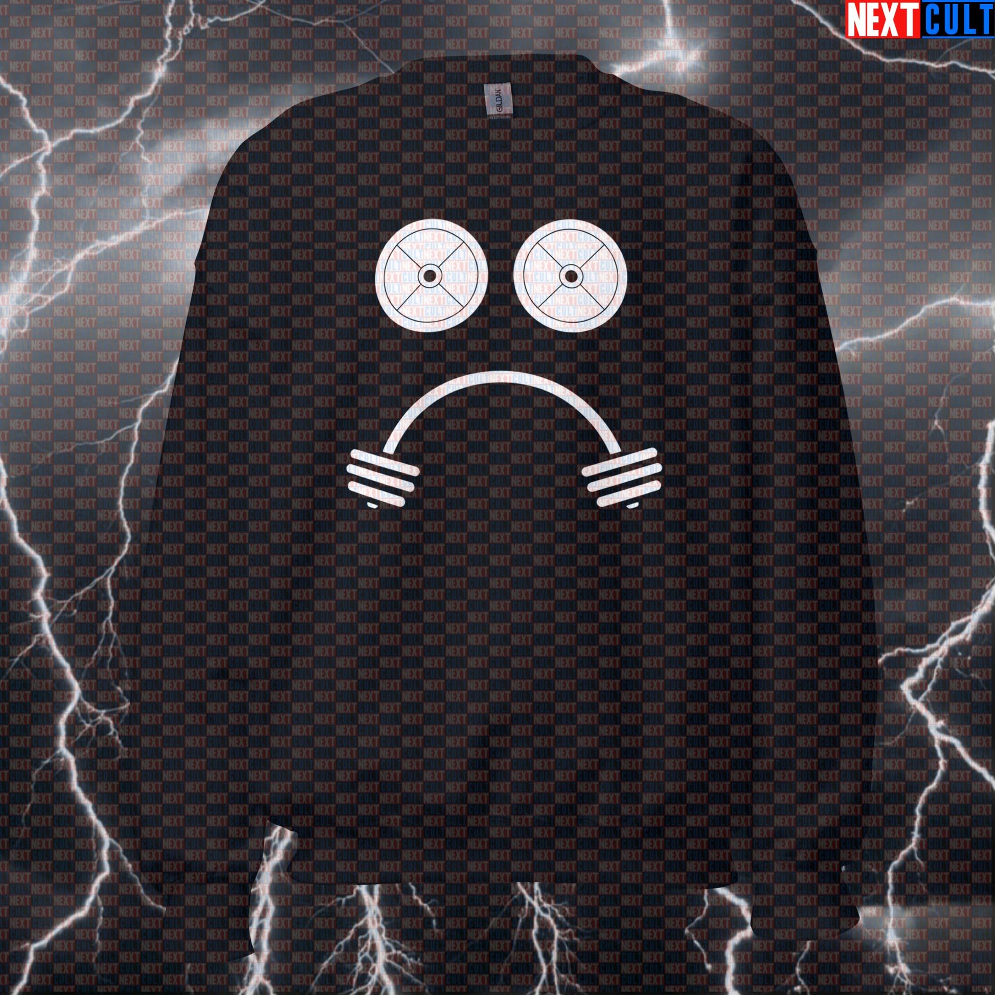 I Miss Gym Funny Gym Sweatshirt Crewneck Pump Cover Pullover Sweater for Lifters Who Find Happiness Training Sweatshirts Bodybuilding Fitness Gym Powerlifting Pump Cover Workout Next Cult Brand