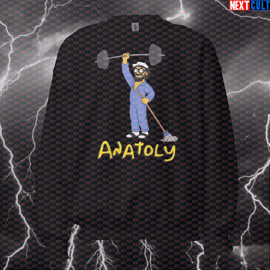 Anatoly Funny Gym Sweatshirt Crewneck Pump Cover Pullover Sweater for Lifters Gymbros Meme Workout Top Sweatshirts Next Cult Brand