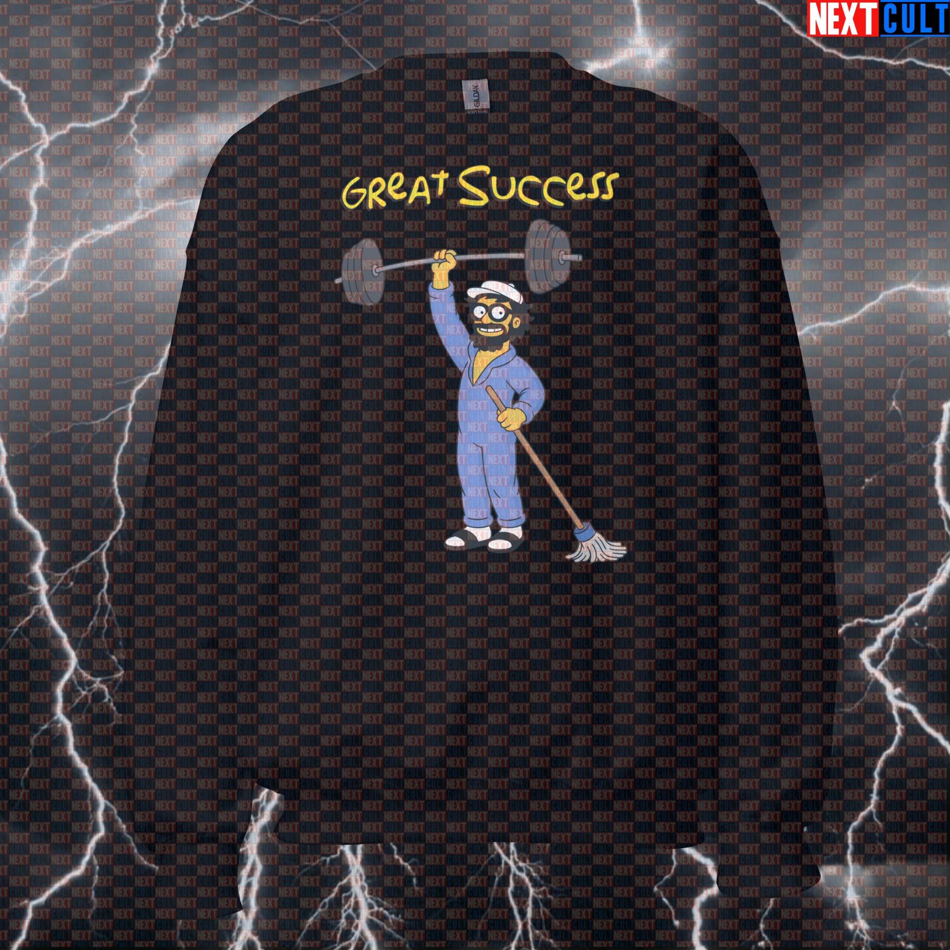 Great Success Anatoly Funny Gym Sweatshirt Crewneck Pump Cover Pullover Sweater for Lifters Gymbros Workout Fans Anatoly Bodybuilding Fitness Gym Powerlifting Pump Cover Workout Next Cult Brand
