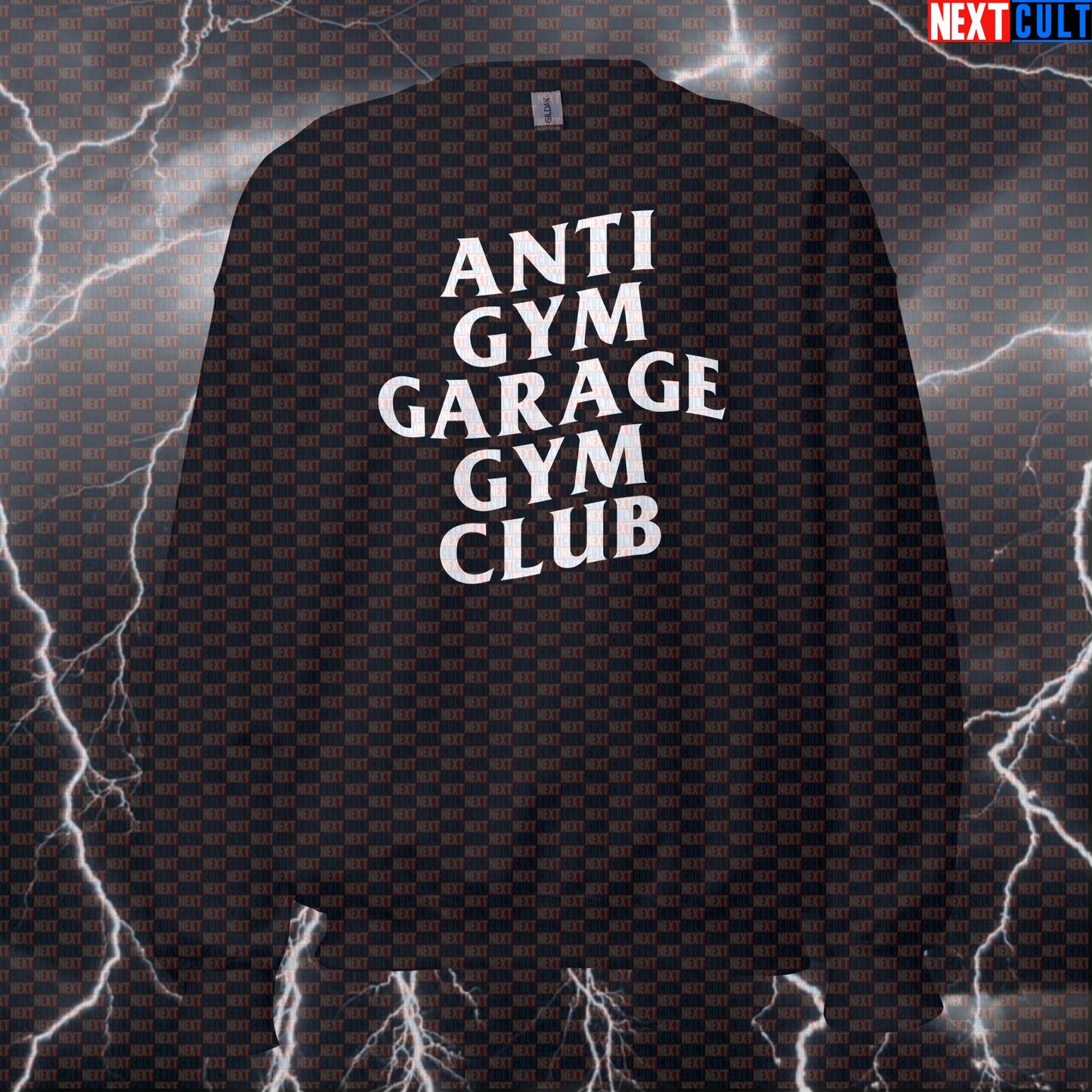 Anti Gym Garage Gym Club Funny Gym Sweatshirt Crewneck Pump Cover Pullover Sweater for Home Gym Lifters Sweatshirts Next Cult Brand