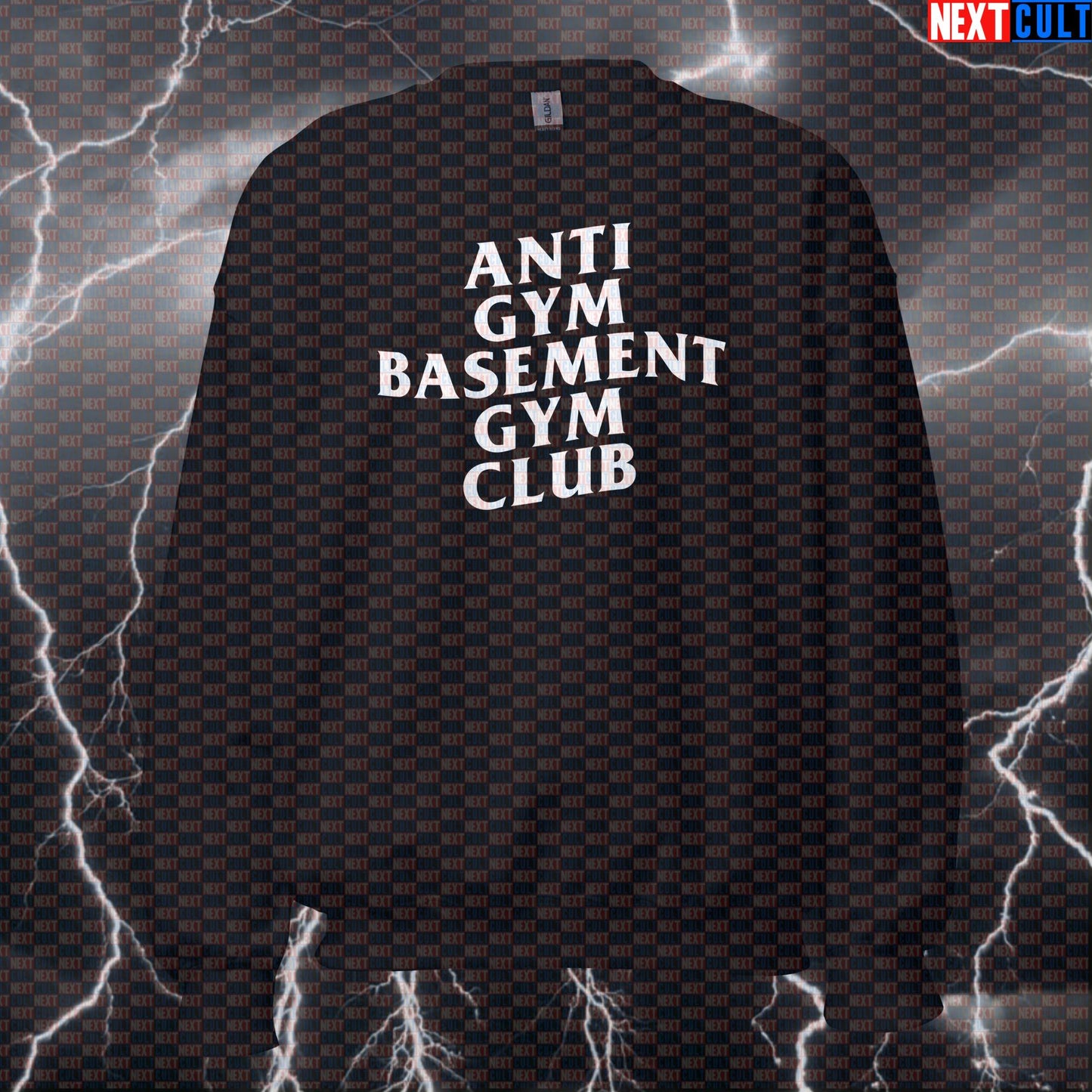 Basement Gym Club Funny Gym Sweatshirt Crewneck Pump Cover Pullover Sweater for Lifters Basement Gym Bros Sweatshirts Next Cult Brand
