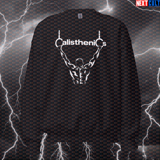 Funny Calisthenics Gym Sweatshirt Crewneck Pump Cover Pullover Sweater for Bodyweight Workout Lovers and Lifters Calisthenics Fitness Gym Pump Cover Workout Next Cult Brand