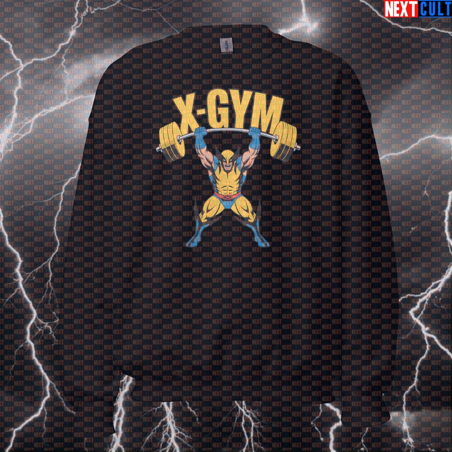 Wolverine Gym Hero Funny Gym Sweatshirt Crewneck Pump Cover Pullover Sweater for Lifters X-Men Fans Workout Sweatshirt Sweatshirts Next Cult Brand