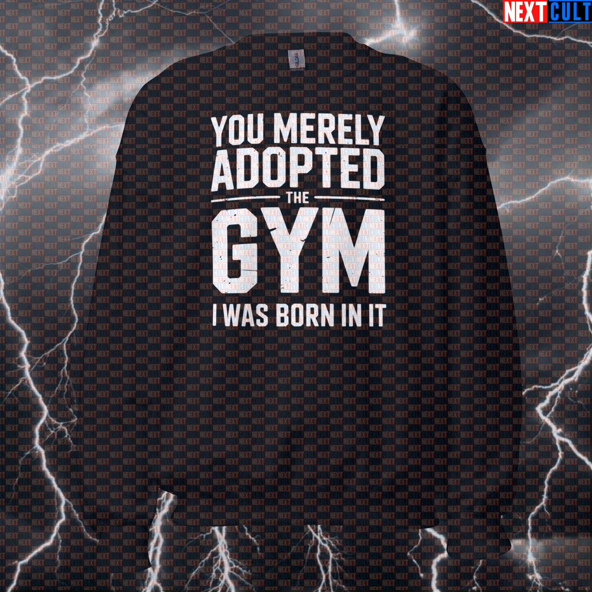 You Merely Adopted the Gym Funny Gym Sweatshirt Bane Meme Crewneck Pump Cover Pullover Sweater for Lifters Bane Bodybuilding Films Fitness Gym Powerlifting Pump Cover Superheroes Workout Next Cult Brand