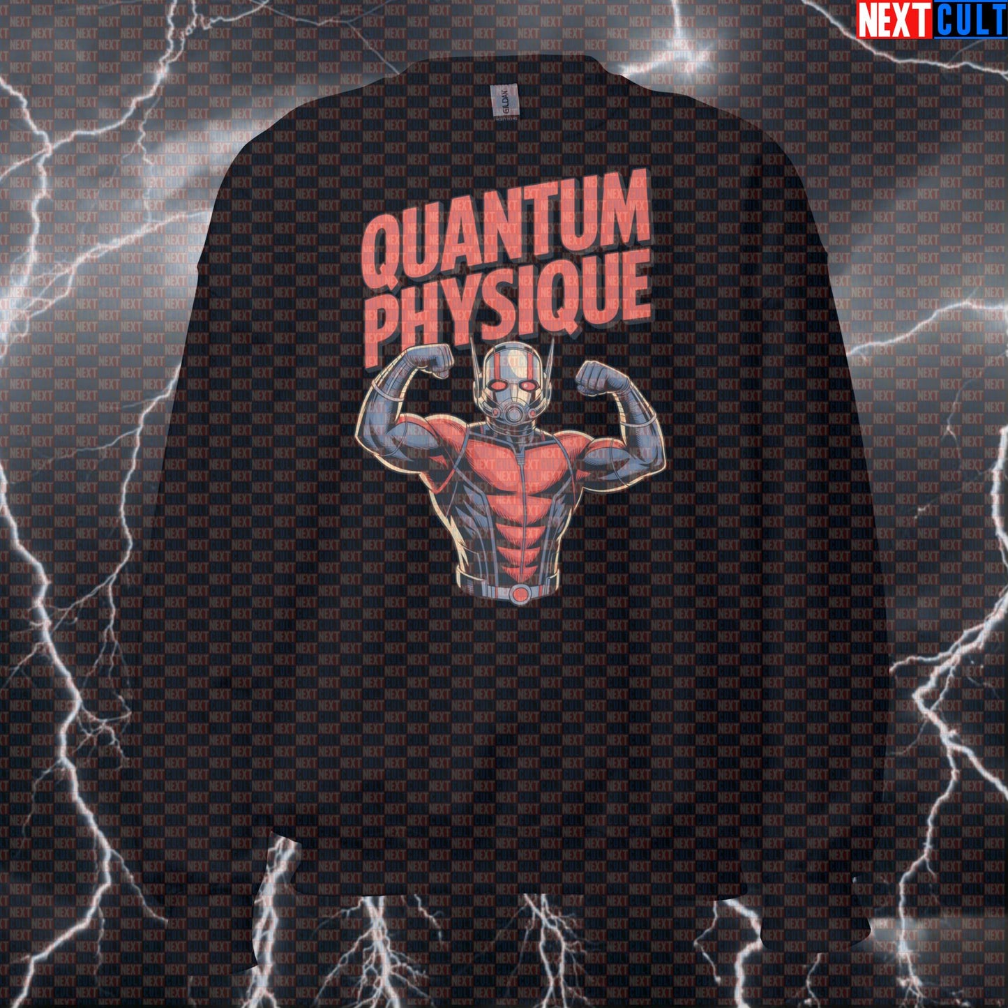 Quantum Physique Ant Man Funny Gym Sweatshirt Crewneck Pump Cover Pullover Sweater for Lifters Gymbros Sweatshirts Next Cult Brand
