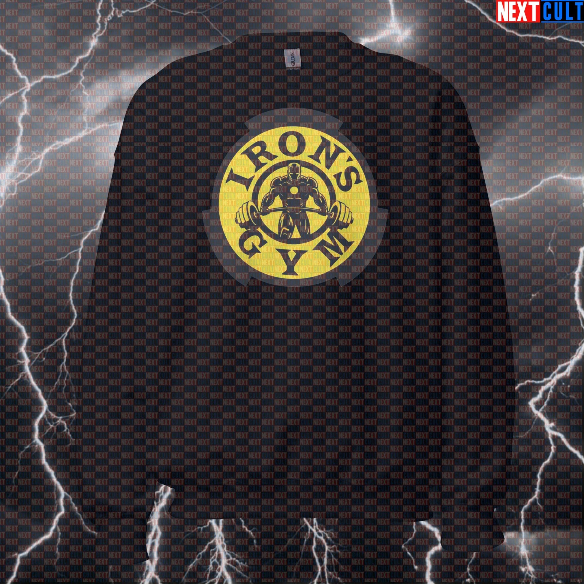Irons Gym Funny Gym Sweatshirt Crewneck Pump Cover Pullover Sweater for Lifters Iron Hero Workout Fans Sweatshirts Next Cult Brand