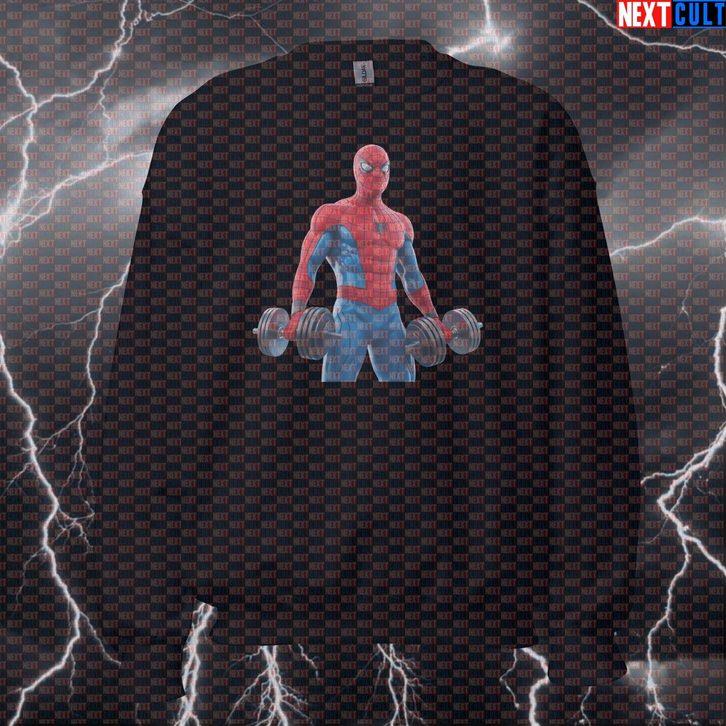Funny Spider Gym Sweatshirt Superhero Workout Sweatshirt Crewneck Pump Cover Pullover Sweater for Gymbros Sweatshirts Next Cult Brand