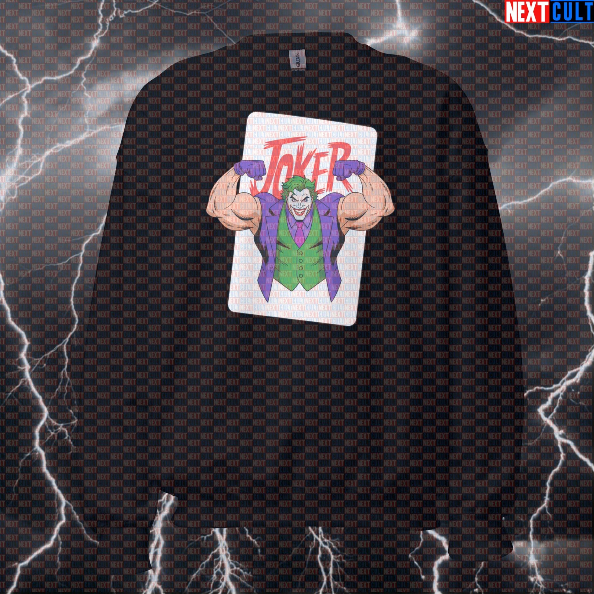 Funny Swole Joker Gym Sweatshirt Pump Cover Crewneck Pullover Workout Sweater for Lifters Fitness Meme Lovers Sweatshirts Next Cult Brand