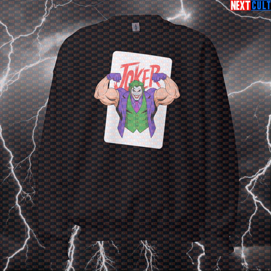 Funny Swole Joker Gym Sweatshirt Pump Cover Crewneck Pullover Workout Sweater for Lifters Fitness Meme Lovers Sweatshirts Next Cult Brand