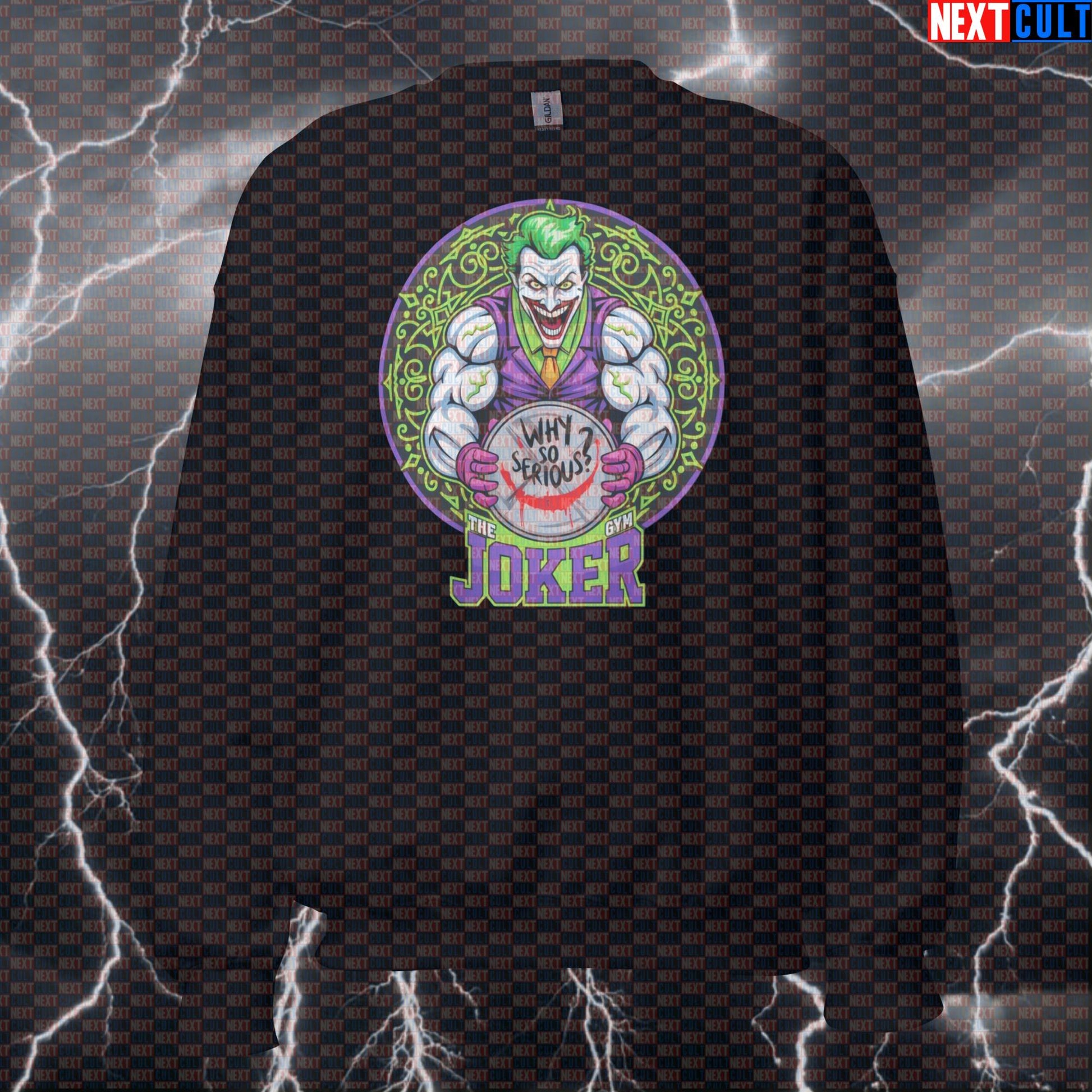 Jacked Joker Gym Sweatshirt Pump Cover Funny Workout Sweatshirt Crewneck Pullover Gym Sweater for Lifters Sweatshirts Next Cult Brand
