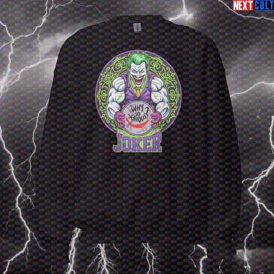Jacked Joker Gym Sweatshirt Pump Cover Funny Workout Sweatshirt Crewneck Pullover Gym Sweater for Lifters Sweatshirts Next Cult Brand