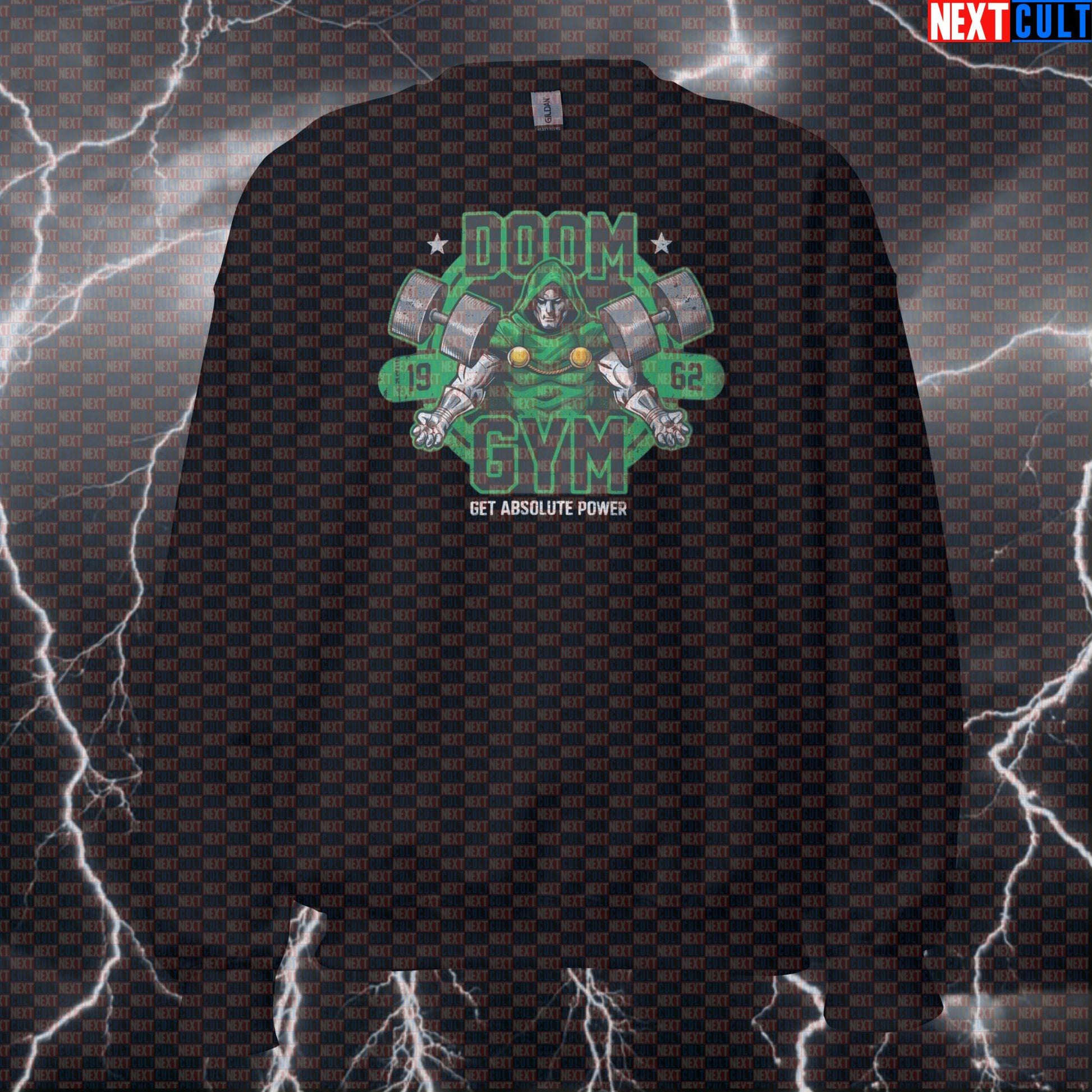 Doctor Doom Gym Villain Funny Gym Sweatshirt Pump Cover Crewneck Pullover Workout Sweatshirt for Lifters Sweatshirts Next Cult Brand