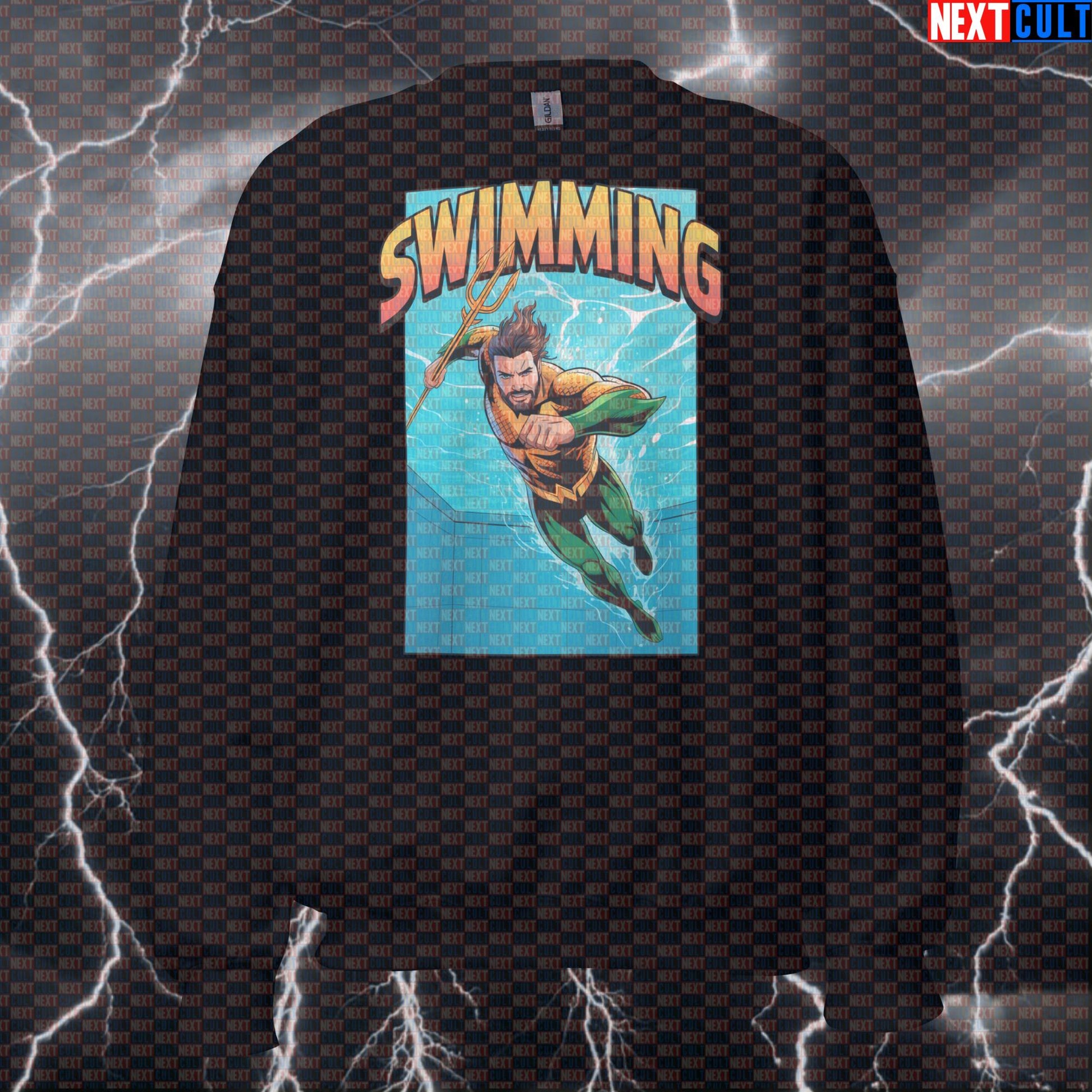 Funny Aquaman Gym Sweatshirt Pump Cover Sweater Crewneck Pullover Gym Sweatshirt Workout Sweatshirt Top Sweatshirts Next Cult Brand