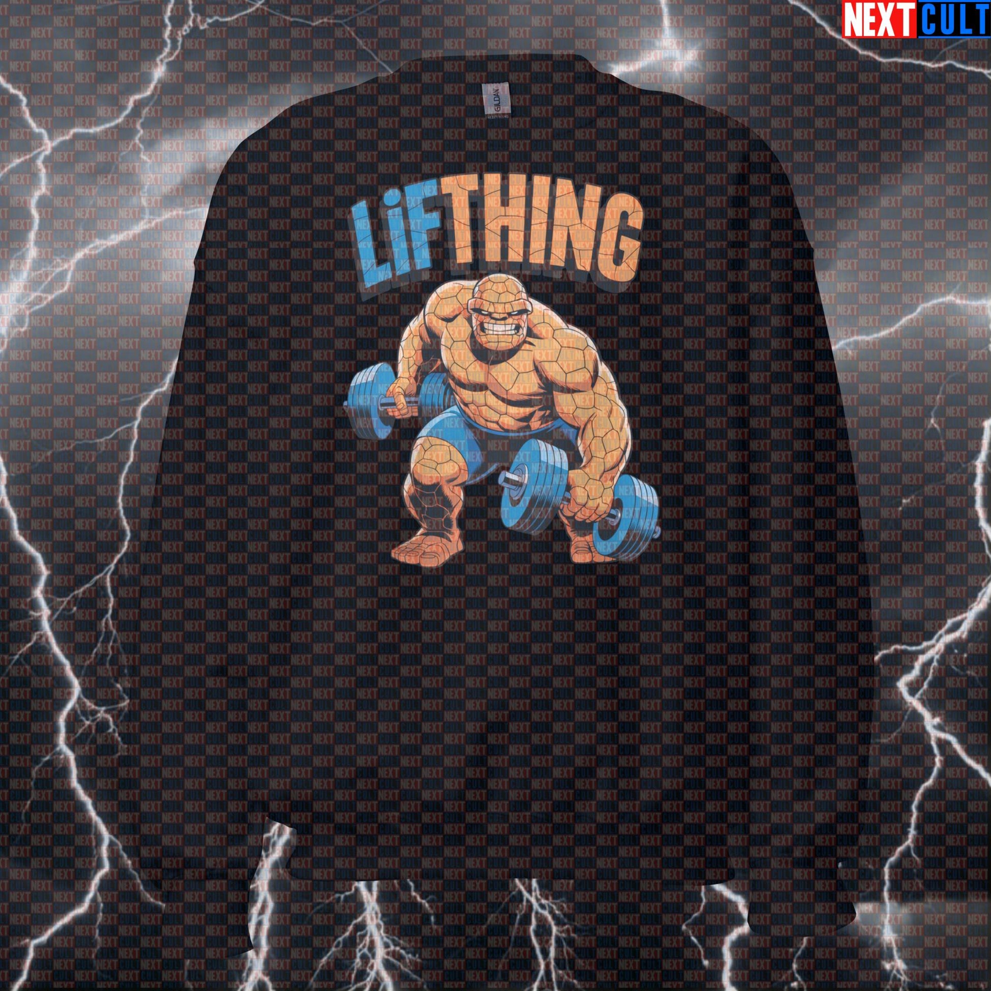 Funny Gym Sweatshirt The Thing Pump Cover Crewneck Pullover Workout Sweater Fantastic Four Gym Top Sweatshirts Next Cult Brand