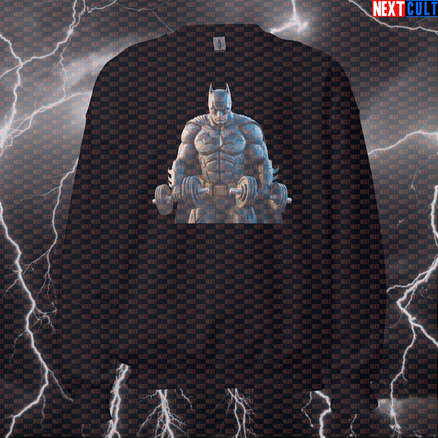 Batman Gym Hero Funny Workout Sweatshirt Pump Cover Crewneck Pullover Gym Sweatshirt for Lifters Comic Fitness Fans Sweatshirts Next Cult Brand
