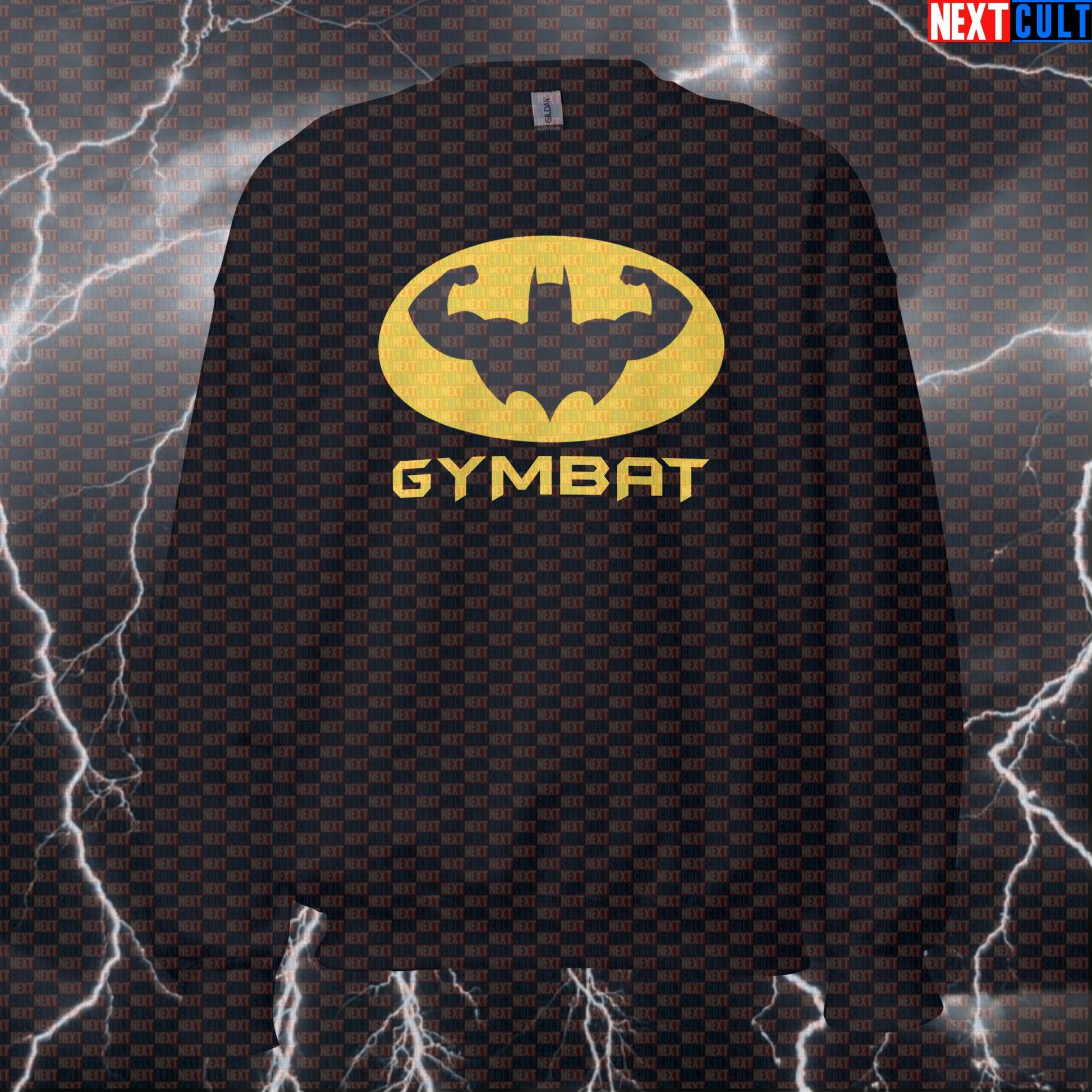 Funny GymBat Pump Cover Sweatshirt Flying Gym Rat Comic Hero Workout Sweatshirt Crewneck Pullover Gym Sweatshirt Sweatshirts Next Cult Brand