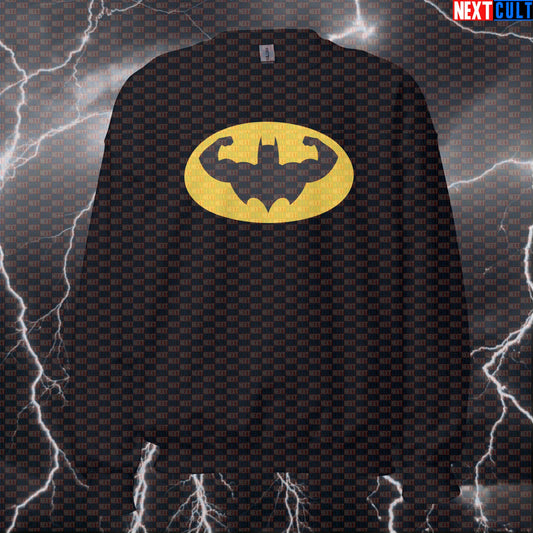 Funny Swole Batman Gym Sweatshirt Pump Cover Crewneck Pullover Workout Sweatshirt for Lifters Gymbros Sweatshirts Next Cult Brand
