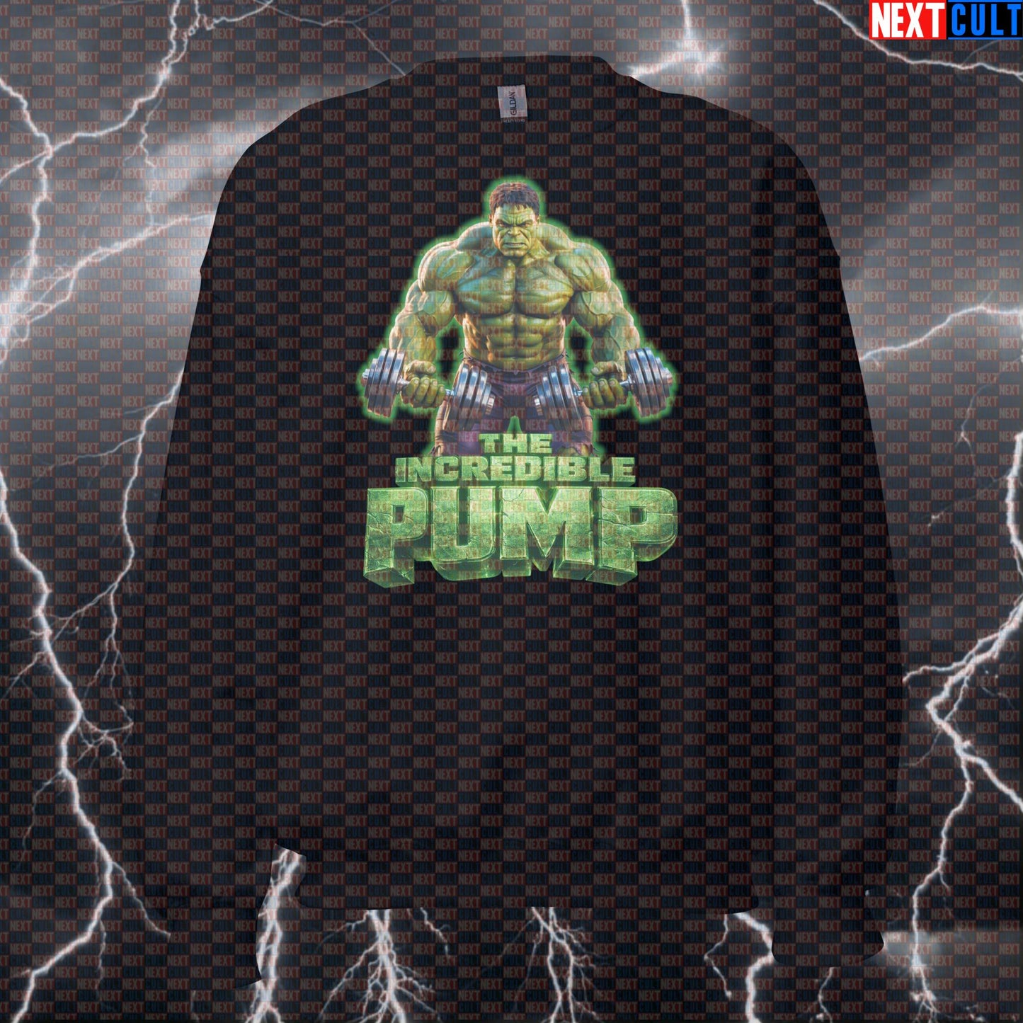 The Incredible Pump Hulk Funny Gym Sweatshirt Workout Sweatshirt Fitness Bodybuilding Muscle Humor Sweatshirts Next Cult Brand