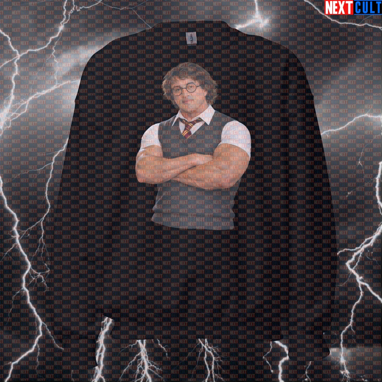 The Boy Who Lifted Funny Gym Sweatshirt Rocky Potter Harry Potter Sylvester Stallone Workout Sweatshirt Sweatshirts Next Cult Brand