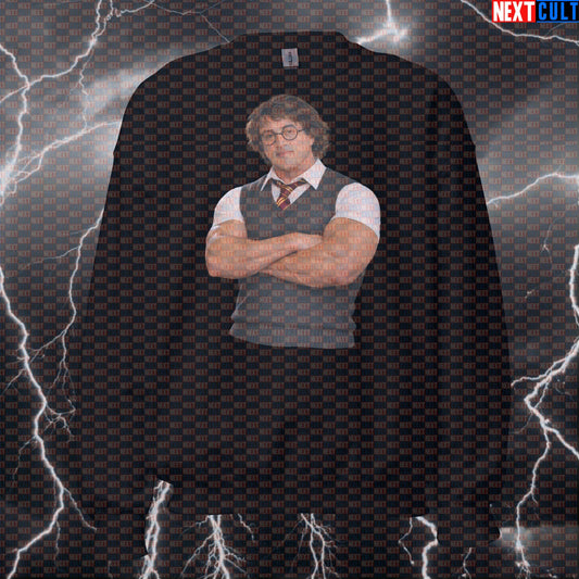 The Boy Who Lifted Funny Gym Sweatshirt Rocky Potter Harry Potter Sylvester Stallone Workout Sweatshirt Sweatshirts Next Cult Brand