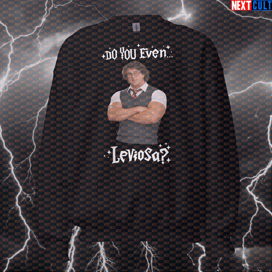 Do You Even Leviosa Funny Gym Sweatshirt Rocky Potter Harry Potter Sylvester Stallone Workout Sweatshirt Sweatshirts Next Cult Brand