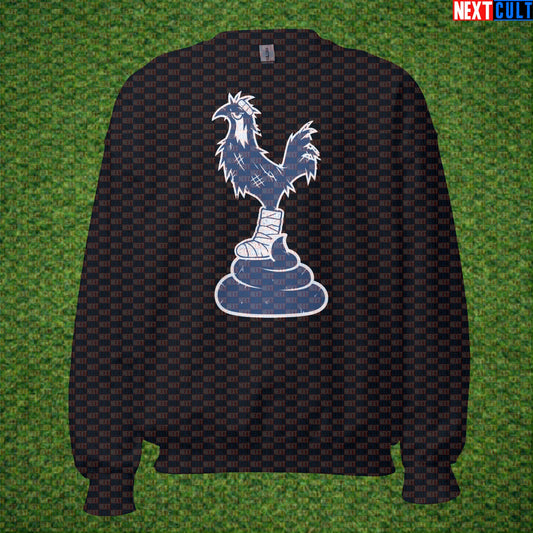Championshit Tottenham Hotspur Parody Sweatshirt, Funny Spursy Football Crewneck for London Banter Black Sweatshirts Next Cult Brand
