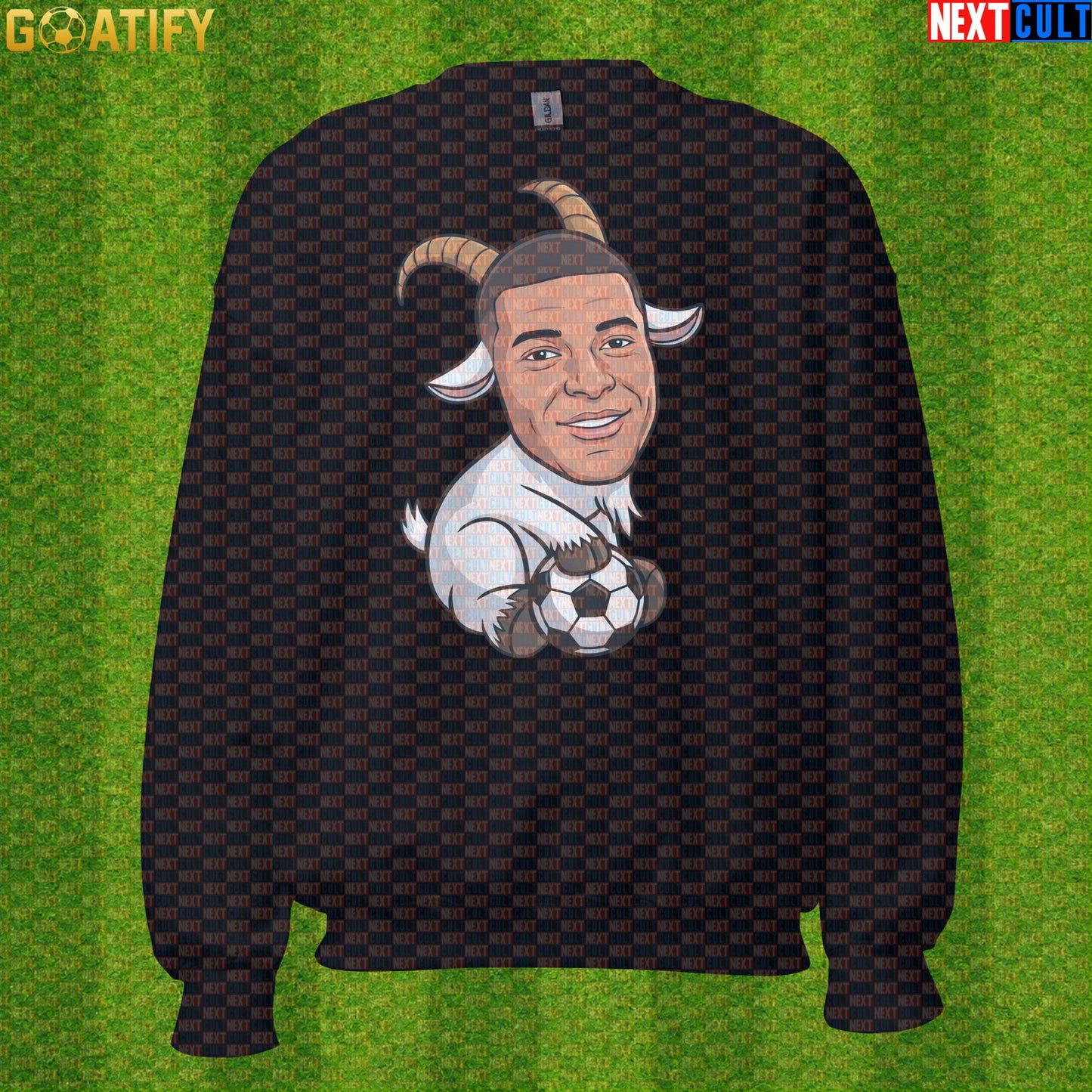 Kylian Mbappe Sweatshirt – GOAT Soccer Crewneck Football Gift for France and Real Madrid Fans |  | ["Football", "France", "Kylian Mbappe", "PSG", "Real Madrid", "Soccer"]