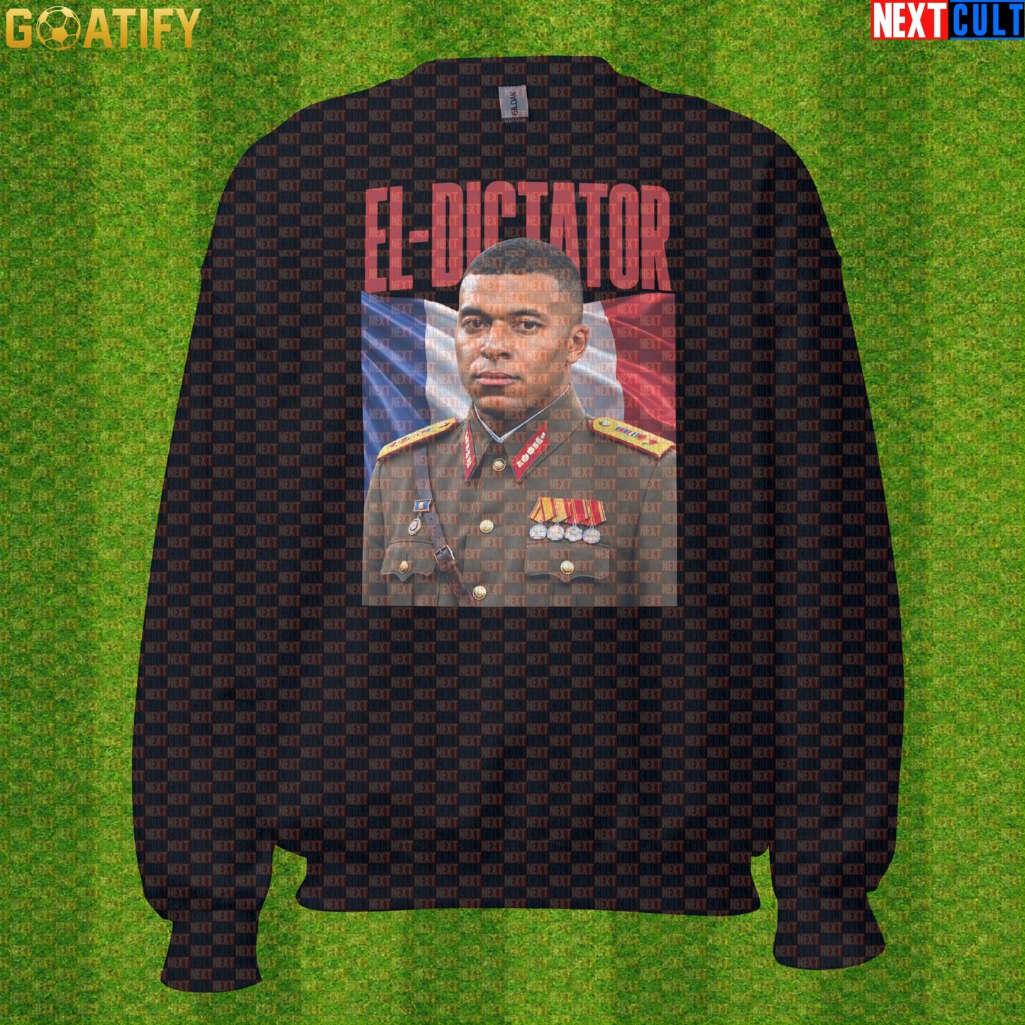 Kylian Mbappe Sweatshirt – El Dictator Retro Soccer Crewneck for France and PSG Fans |  | ["Football", "France", "Kylian Mbappe", "PSG", "Real Madrid", "Soccer"]
