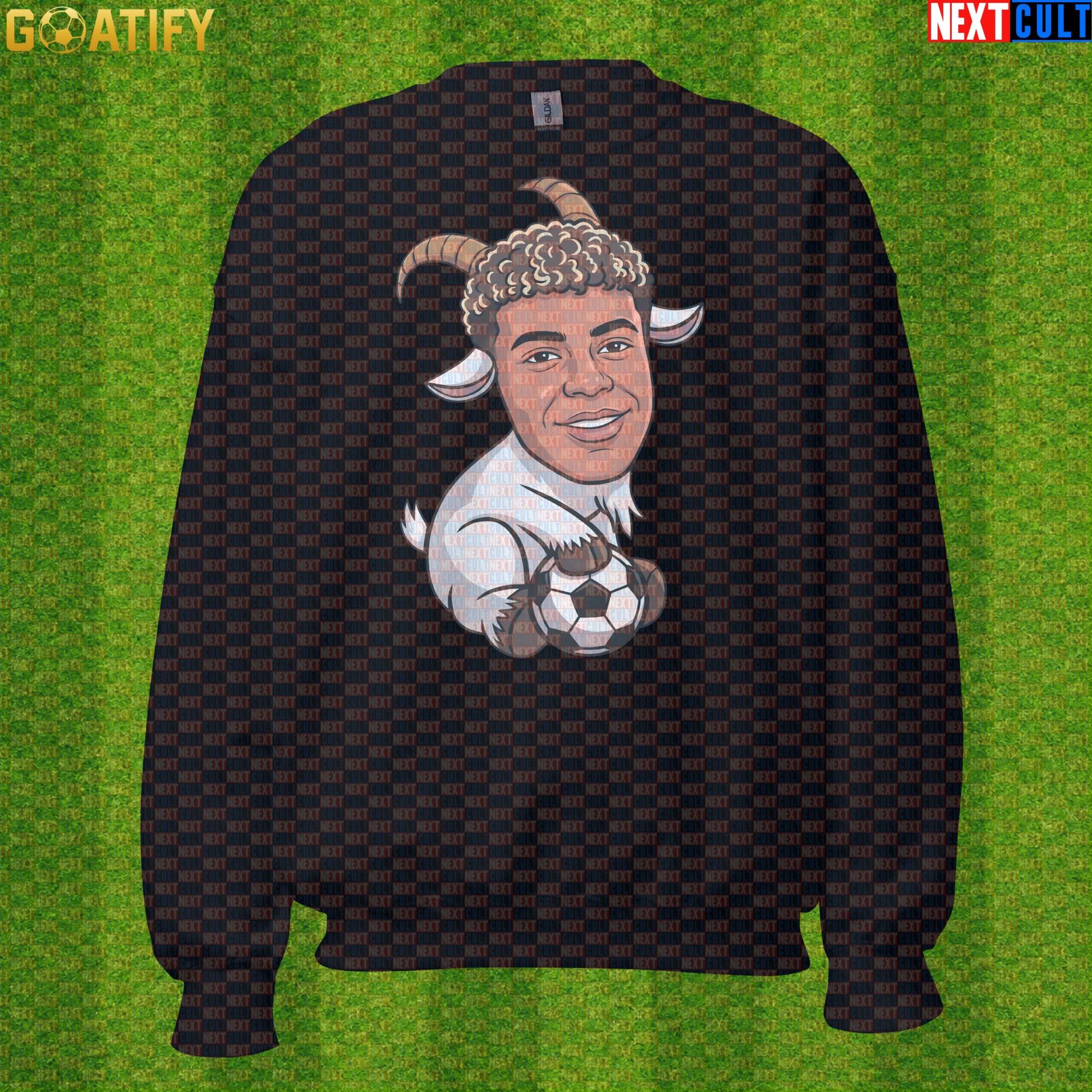 Lamine Yamal Sweatshirt – Young GOAT Football Crewneck Gift for Barcelona Supporters Black Next Cult Brand