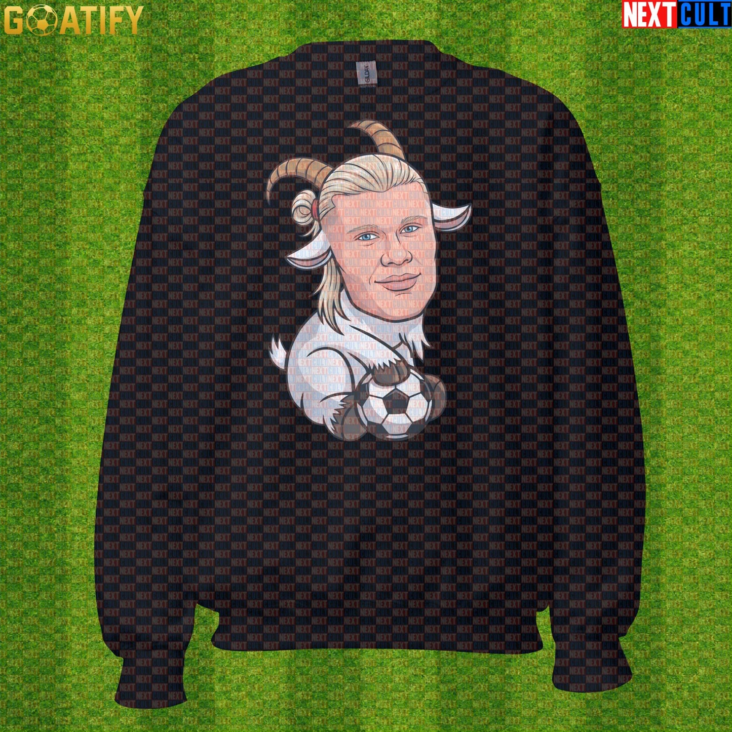 Erling Haaland Sweatshirt – Nordic GOAT Crewneck for Norway and Borussia Dortmund Fans |  | ["Borussia Dortmund", "Erling Haaland", "Football", "Manchester City", "Norway", "Soccer"]