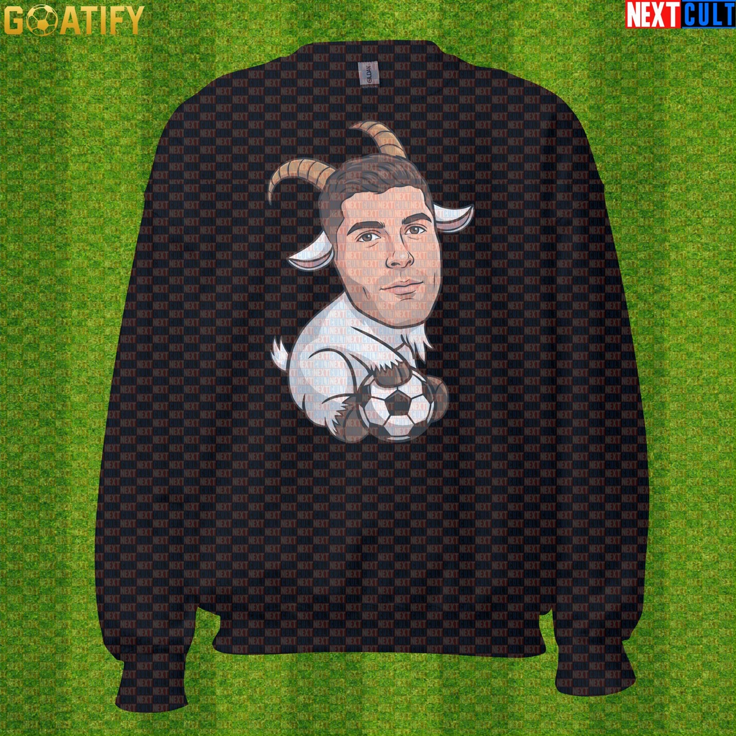Christian Pulisic Sweatshirt – USMNT GOAT Crewneck for AC Milan, Chelsea and World Cup Fans |  | ["AC Milan", "Borussia Dortmund", "Chelsea", "Christian Pulisic", "Football", "Soccer", "USA", "USMNT"]