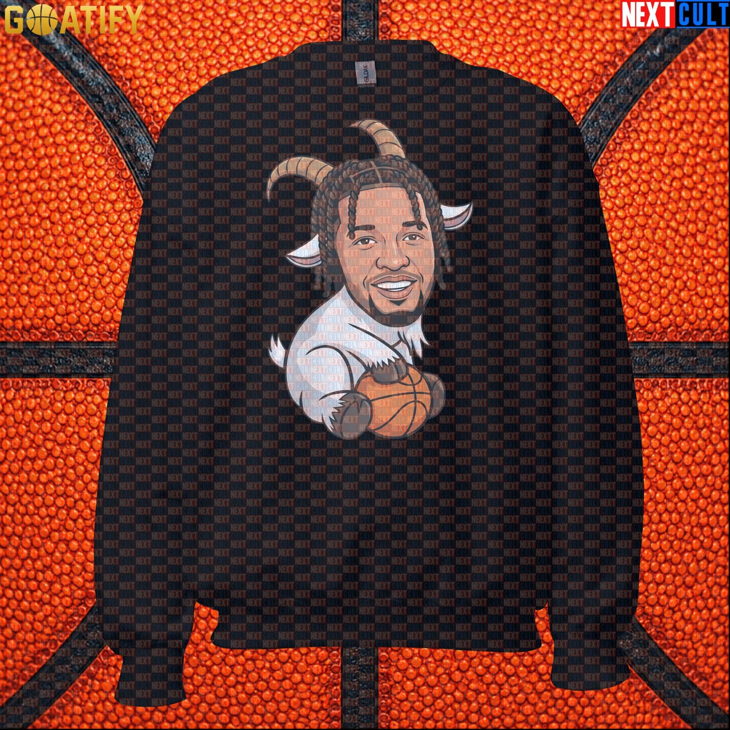 Jalen Brunson Sweatshirt – Finals MVP GOAT Crewneck Gift for New York Basketball Fans Black Next Cult Brand