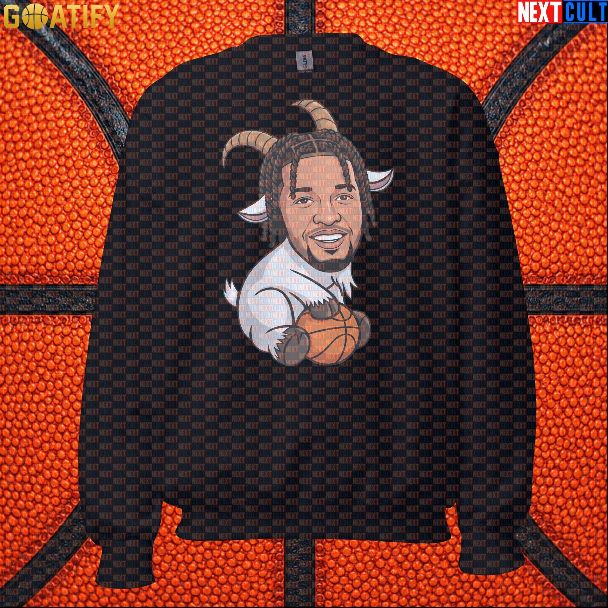 Jalen Brunson Sweatshirt – Finals MVP GOAT Crewneck Gift for New York Basketball Fans Black Next Cult Brand