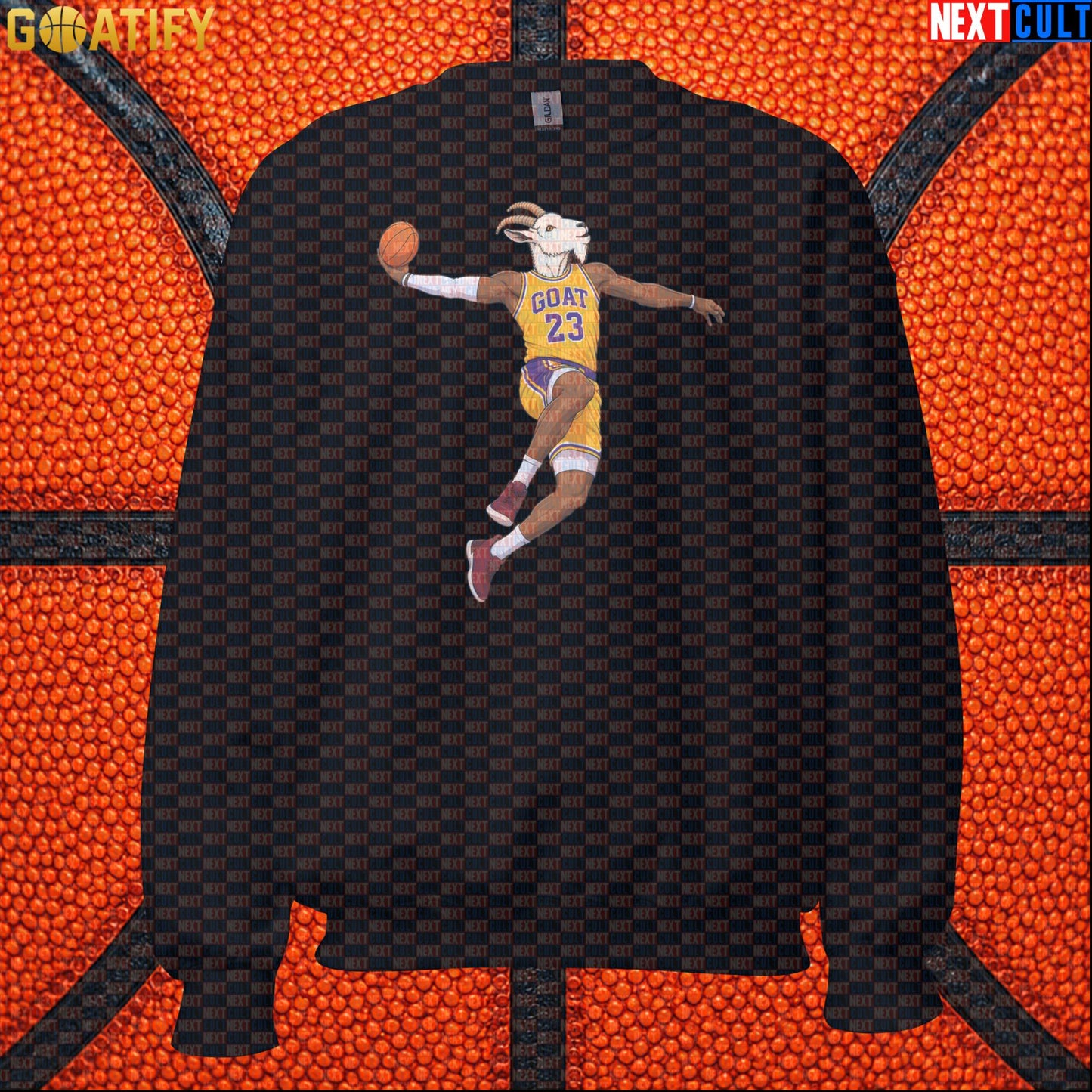 LeBron James Sweatshirt – Retro Lakers GOAT Dunk Crewneck Gift for NBA Basketball Fans |  | ["Basketball", "LeBron James", "Los Angeles Lakers", "NBA"]