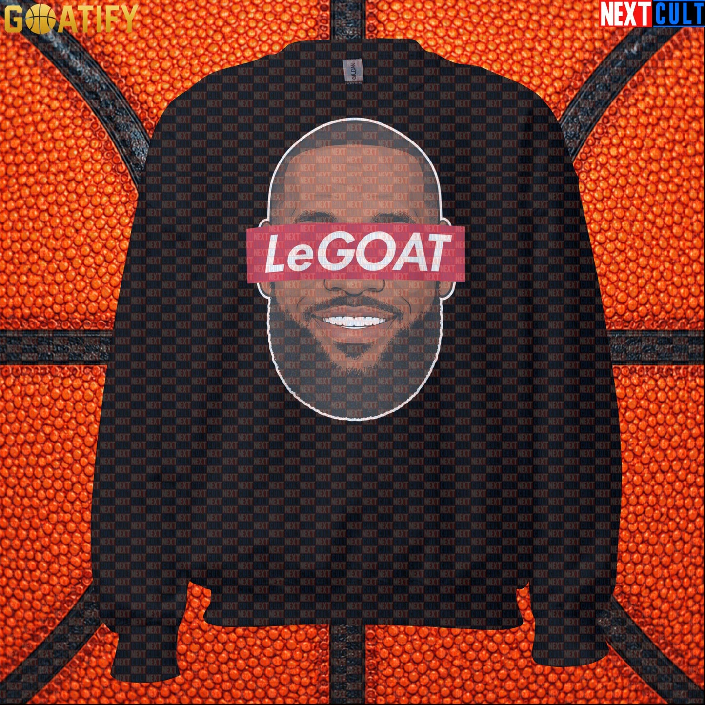 LeBron James Sweatshirt – Retro LeGOAT Crewneck Gift for NBA Fans and Basketball Collectors |  | ["Basketball", "Cleveland Cavaliers", "LeBron James", "Los Angeles Lakers", "Miami Heat", "NBA"]