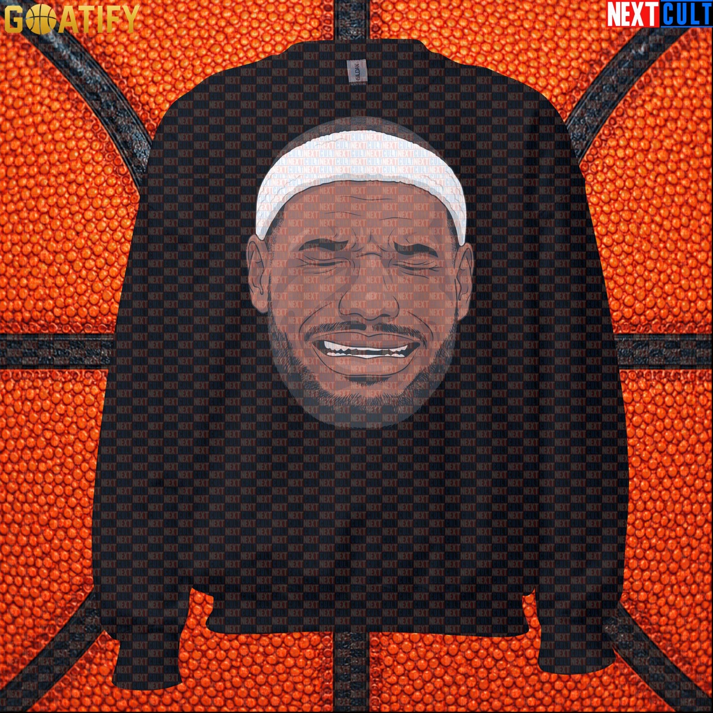 Crying LeBron Meme Sweatshirt – Funny NBA Basketball Crewneck Gift for Sports Fans |  | ["Basketball", "LeBron James", "NBA"]
