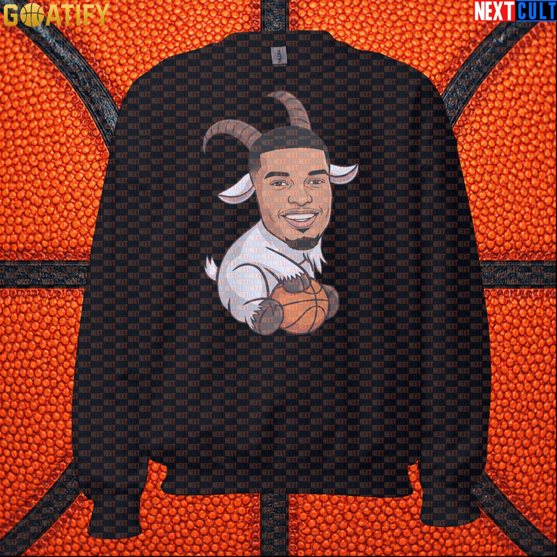 Basketball Sweatshirt Victor Wembanyama GOAT Cartoon for Spurs Fans, NBA Game Day Crewneck |  | ["Basketball", "France", "NBA", "San Antonio Spurs", "Victor Wembanyama", "Wemby"]