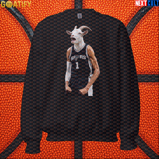 Sweatshirt Victor Wembanyama GOAT Basketball Crewneck for Spurs Fans Funny NBA Sports Gift | Sweatshirts | ["Basketball", "France", "NBA", "NCB", "San Antonio Spurs", "Victor Wembanyama", "Wemby"]