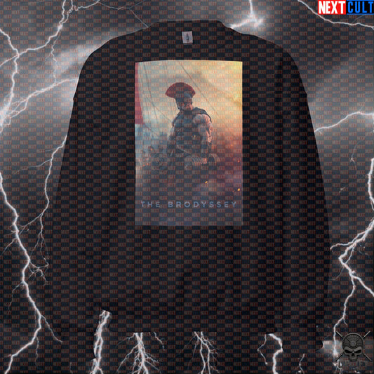 Sweatshirt The Brodyssey Greek Mythology Gym Parody for Lifters and Homer Fans | Sweatshirts | ["Ancient Greece", "Bodybuilding", "Films", "Fitness", "Gym", "Hardcore", "Matt Damon", "NCB", "Pump Cover", "Stoicism", "The Odyssey", "Workout"]