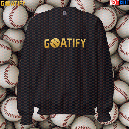 Sweatshirt GOATIFY Baseball GOAT Crewneck for MLB Fans Greatest of All Time Sports Gift | Sweatshirts | ["Baseball", "MLB", "NCB"]