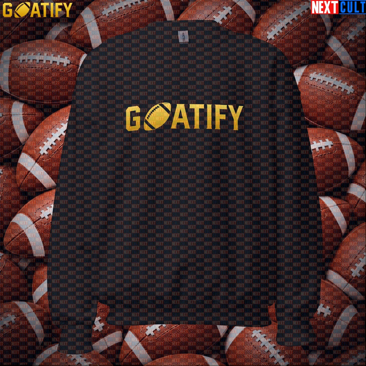 Sweatshirt GOATIFY Football GOAT Crewneck for NFL Fans Greatest of All Time Sports Gift | Sweatshirts | ["American Football", "NCB", "NFL"]