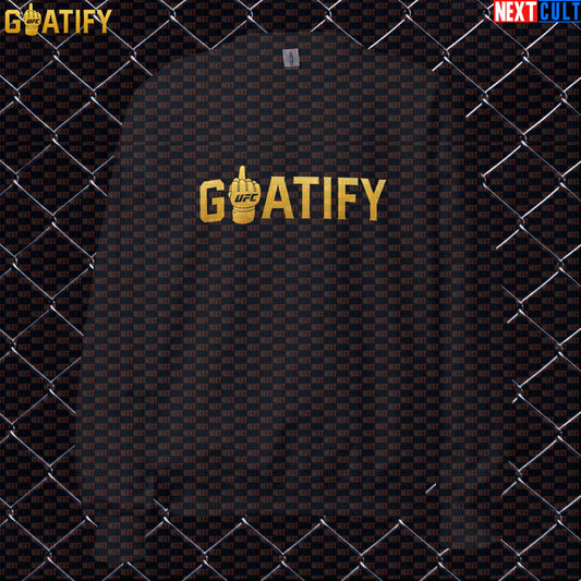 MMA GOAT Sweatshirt Gold Middle Finger Fight Crewneck for UFC Fans & Fighter Gifts | GOATIFY | Sweatshirts | ["Martial Arts", "MMA", "NCB", "UFC"]