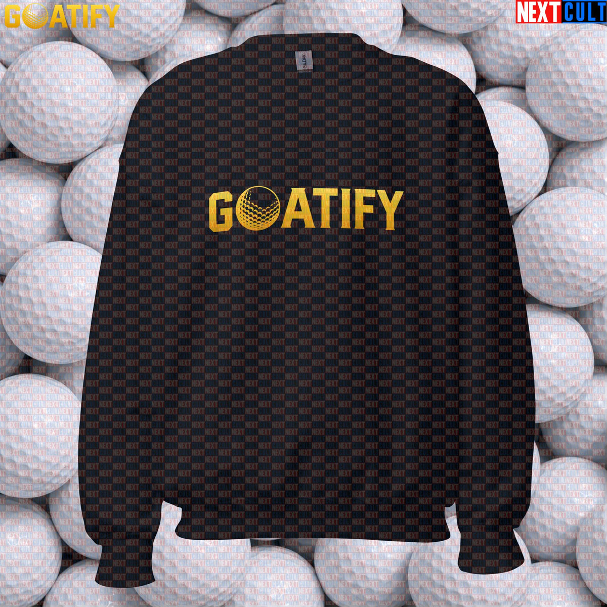 Golf GOAT Sweatshirt Golden Golf Ball Crewneck for Golfers, Sports Fans & Gifts | GOATIFY | Sweatshirts | ["Golf", "NCB", "PGA"]